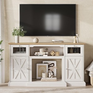 TV Stand for 65 Inch TV, Entertainment Center, Wood TV Media Console Table Storage Cabinet - 1 of 4