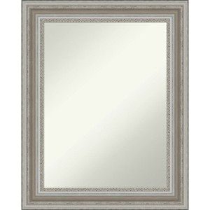24" x 30" Non-Beveled Parlor Bathroom Wall Mirror Silver - Amanti Art: Rectangle Vanity, Polystyrene Frame, Wall Mounted - 1 of 4