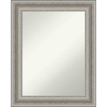 24" x 30" Non-Beveled Parlor Silver Wall Mirror - Amanti Art