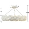 Crystorama Lighting Broche 6 - Light Flush Mount in  Matte White - 2 of 4