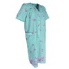 Elegant Emily Women's Floral Woven Seersucker Duster Gown - 2 of 4