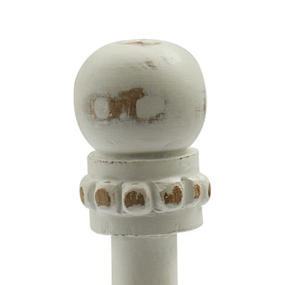 Whitewash Wooden Vintage Countertop Paper Towel Holder