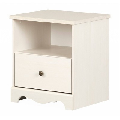 Lyara 1 Drawer Nightstand White Wash - South Shore