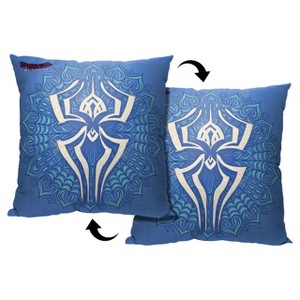 Marvel Spider-Man Across The Spiderverse Spider India Emblem Throw Pillow 18x18 Inches - 1 of 3
