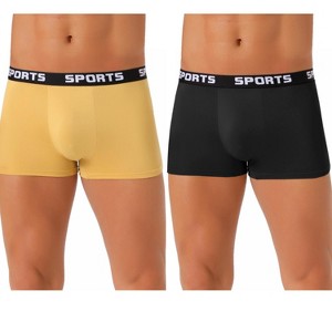 INSPIRE CHIC Men's 2 Pack Lightweight Short Leg Stretch Underwear Briefs - 1 of 4