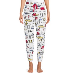 Friends TV Series Women's s Sleep Jogger Pajama Pant Elastic Waist - 1 of 4