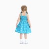PATPAT Disney Princess Frozen Elsa Anna Toddler Girl Dress Bow Strap Smocked Summer Outfit Birthday Party Clothes 2-6 Years - 3 of 4