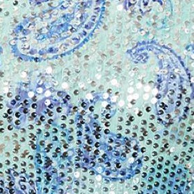 turq paisley sequin
