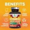 Vitamin D3 with K2 Supplement - High Potency Vitamin D Complex, Chewable - 120 Tablets By Nature's Nutrition - 4 of 4