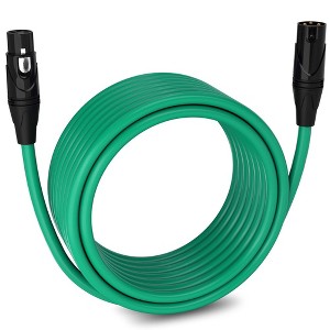 LyxPro 15 ft Red Balanced XLR Cable – 3‑Pin Male‑to‑Female Mic Cord for Studio, Live - 1 of 4