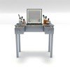 NicBex Vanity Desk with 3-Level Adjustable Lights,Makeup Vanity with Flip Mirror,Vanity Table with 2 Drawers&3 Storage Boxes for Home,Office - 2 of 4