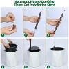 Tall Planters Set of 2, Self Watering Plant Pots with Water Level Monitor, Outdoor Planters with Wheels, Indoor Flower Pots - 4 of 4
