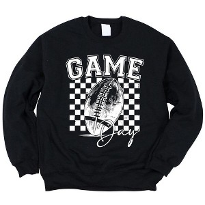 Simply Sage Market Women's Graphic Sweatshirt Retro Football Game Day - 1 of 2