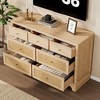 7-Drawer Double Dresser – Wooden Chest with Sturdy Base & Drawer Organizers for Living Room" - 3 of 4