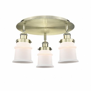 Canton - 3 Light Flush Mount In Industrial Style-9 Inches Tall and 17 Inches Wide - 1 of 1