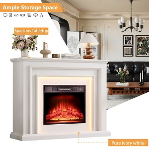 -inch Electric Fireplace With Mantel Led Light -for Living Room - 1 of 4