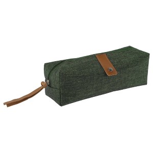 Unique Bargains Pencil Case Snowflake Oxford Style with Large Capacity for Office Supplies 1 Pc - 1 of 4