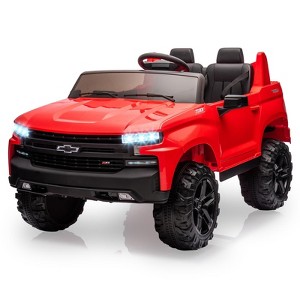 Chevrolet Silverado 24V 2-Seater Ride-On w/ Parent Remote - Spring Suspension, 3 Speeds & Music - 1 of 4