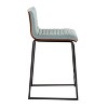 Set of 2 Mason-Mara Counter Height Barstools Black/Walnut/Green - LumiSource - 3 of 4