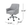 NicBex Adjustable Office Chair with Wheels,Modern Computer Chair with Chrome Base,Swivel Desk Chair for Adult,Student - 3 of 4