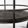 Moti Onyx Glen Solid Wood Bar Cart with Iron Frame in Gray - 4 of 4