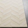 Mark & Day Menton 4'x6' Rectangle Loomed Indoor Area Rugs Khaki: Modern Chevron Wool, Stain-Resistant, Pet Friendly - 3 of 4