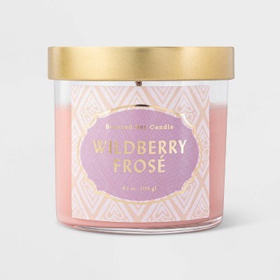 4.1oz Lidded Glass Jar Wildberry Frose Candle - Opalhouse™