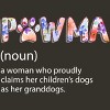 Junior's Design By Humans Grandmother Loves Grandogs Pawma By littlesenh1 T-Shirt - 2 of 2