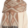 Slickblue Aztec Grunge Scarf, One Size, Taupe Color, Soft Texture, Edgy Pattern, Casual Streetwear Style - 3 of 4