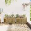 vidaXL Garden Planters 2 pcs Impregnated Wood Pine - 3 of 4