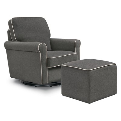 davinci maya swivel glider with ottoman