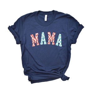 Simply Sage Market Women's Mama Wavy Checkered Short Sleeve Graphic Tee - 1 of 3