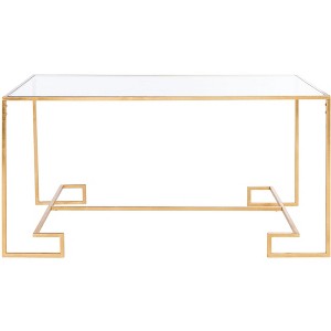 Burton Coffee Table - FOX2582A - Gold/Clear - Safavieh Couture - 1 of 4