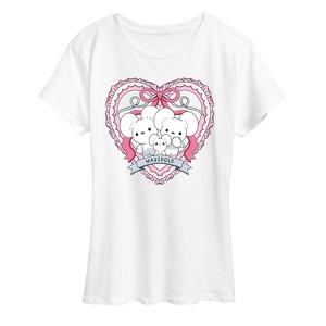 Women's - Pokémon - Maushold 3 Coquette Short Sleeve Graphic T-Shirt - 1 of 4