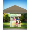 10x10 Instant Pop-Up Canopy - 1-Min One-Button Setup, UV Protection, Heavy Duty, Portable w/Roller Bag, Adjustable Height, Includes Sandbags & Stakes - 3 of 4