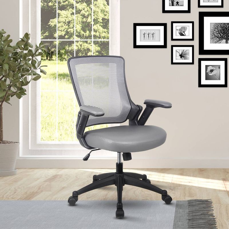 Mid - Back Mesh Task Office Chair with Height Adjustable Arms - Techni Mobili, 3 of 10