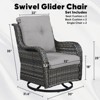 Gymojoy Outdoor Swivel Patio Chairs All-Weather Patio Swivel Glider Chairs Set of 2 - 2 of 4