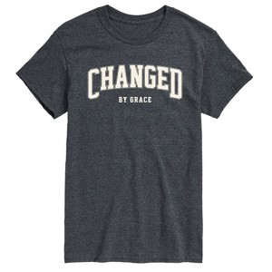 Men's - Instant Message - Changed By Grace Collegiate Short Sleeve Graphic T-Shirt - 1 of 4