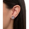 Disney Holiday Stud Earring Set, 3 Pairs - Mickey Santa, Peppermint Ears & Gifts, Silver‑Tone - 4 of 4