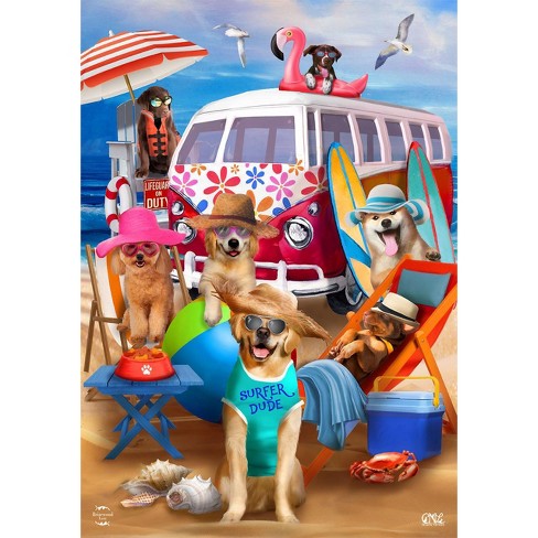 Dog Days Beach Summer Garden Flag 18" x 12.5" Briarwood Lane - image 1 of 4