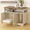 Cat Litter Box Enclosure, Hidden Litter Box Furniture with Scratch Pad - 4 of 4