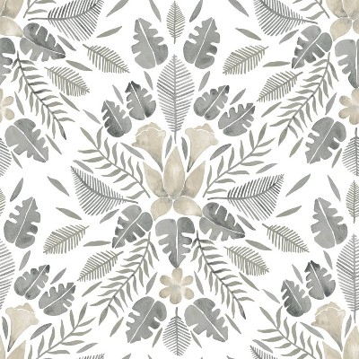 RoomMates Cat Coquillette Tropical Peel & Stick Wallpaper: Removable Botanical Mural, Self-Adhesive, 28.18 Sq Ft Coverage