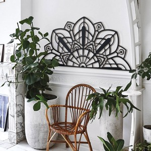 Art Nouveau Mandala Metal Wall Art – Bohemian Home Office Living Room Decoration - 1 of 4