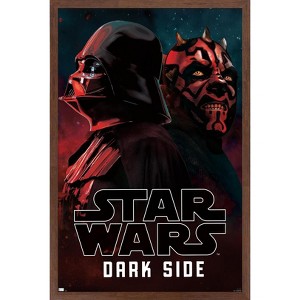 Trends International Star Wars: Saga - Vader and Maul Dark Side Framed Wall Poster Prints - 1 of 4