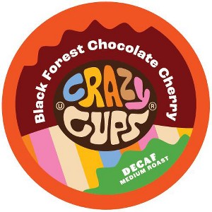 Crazy Cups Decaf Black Forest Chocolate Cherry Flavored Coffee Pods - 1 of 4