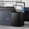 ZAFRO 3.5 Cu.Ft Chest Freezer with Removable Basket and Bottom Defrost Water Drain Freestanding Top Open Door, Deep Freezer , Black - 2 of 4