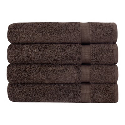 4pc Villa Bath Towel Set Brown - Royal Turkish Towel