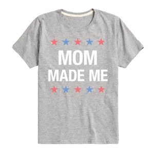 Boys' - Instant Message - Matching 4Th Shirts Mom Made Me Short Sleeve Graphic T-Shirt - 1 of 4