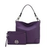 MKF Collection Viviana Vegan Leather Hobo Bag with Matching Wristlet by Mia K - 2 of 4