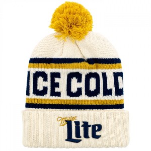 Adult Miller Lite Ice Cold Cuffed Pom Beanie - 1 of 1